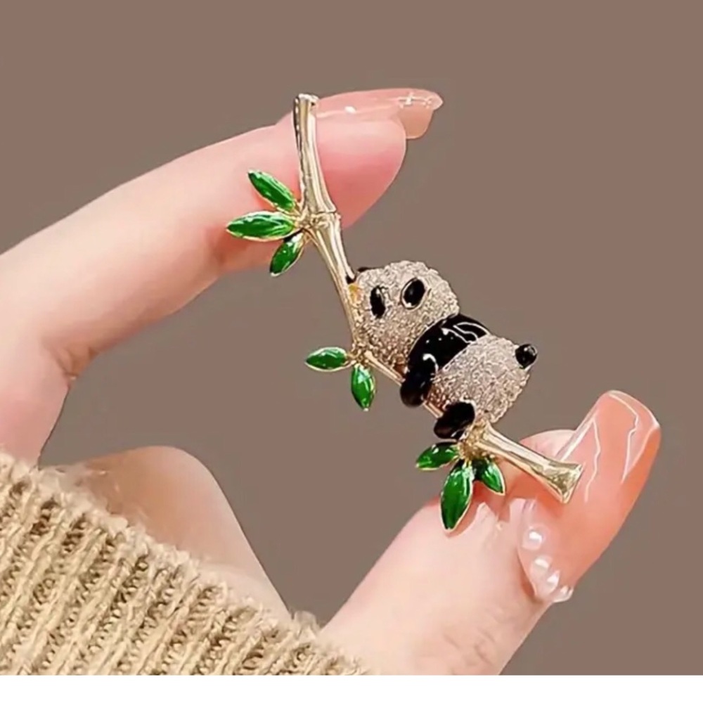 BAMBOO PANDA BROOCH
